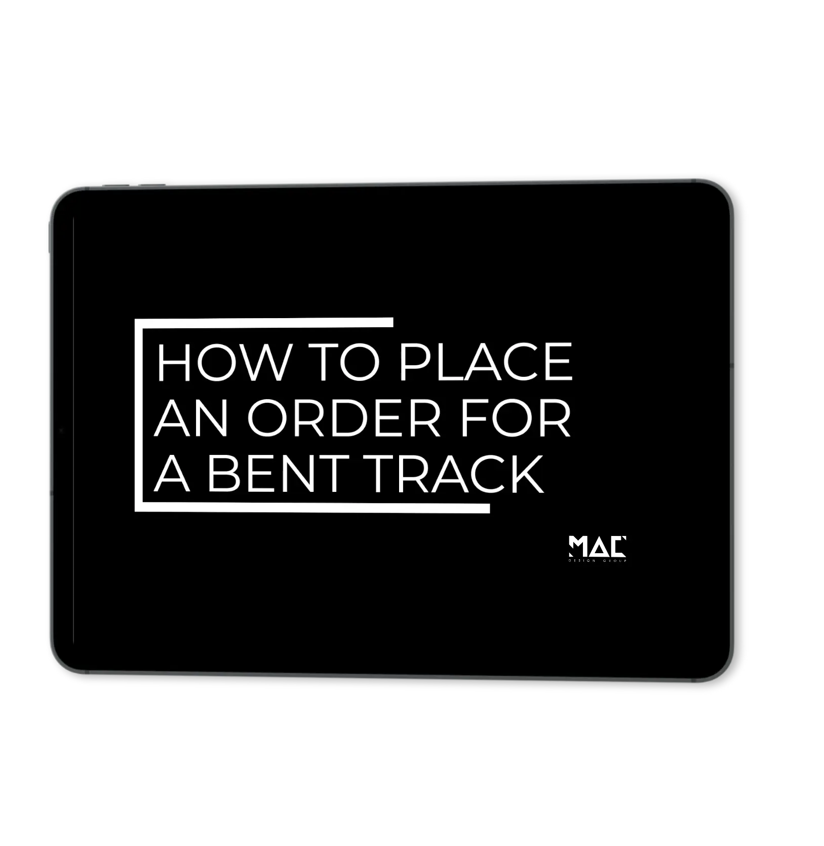 Order For a Bent Track